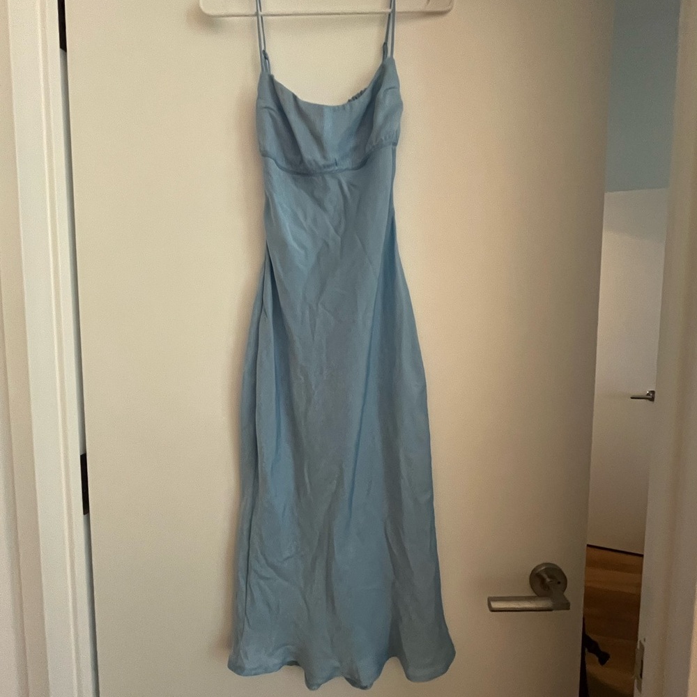 Lucy in the Sky Light Blue Midi Dress